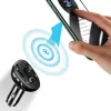 USAMS US-CC115 C21 Transmissor FM para automóvel com carregador USB duplo, Bluetooth 5.0, 3,4 A, preto