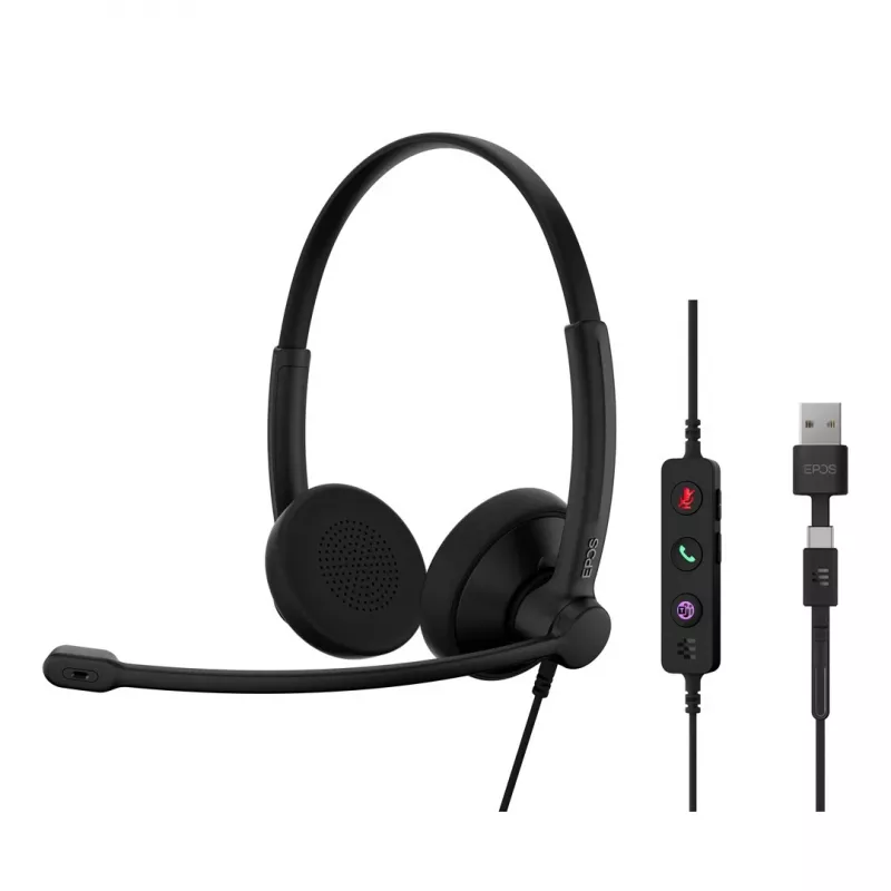 Headset EPOS IMPACT 100 MS Estéreo USB-C+A