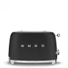 Torradeira Smeg 50's Style TSF01BLMEU 2 fatias preto aço inoxidável