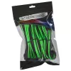Conjunto de extensão de cabos CableMod CM-CAB-CKIT-N86KKLG-R — extensões de alimentação 8+6 pinos, preto/verde