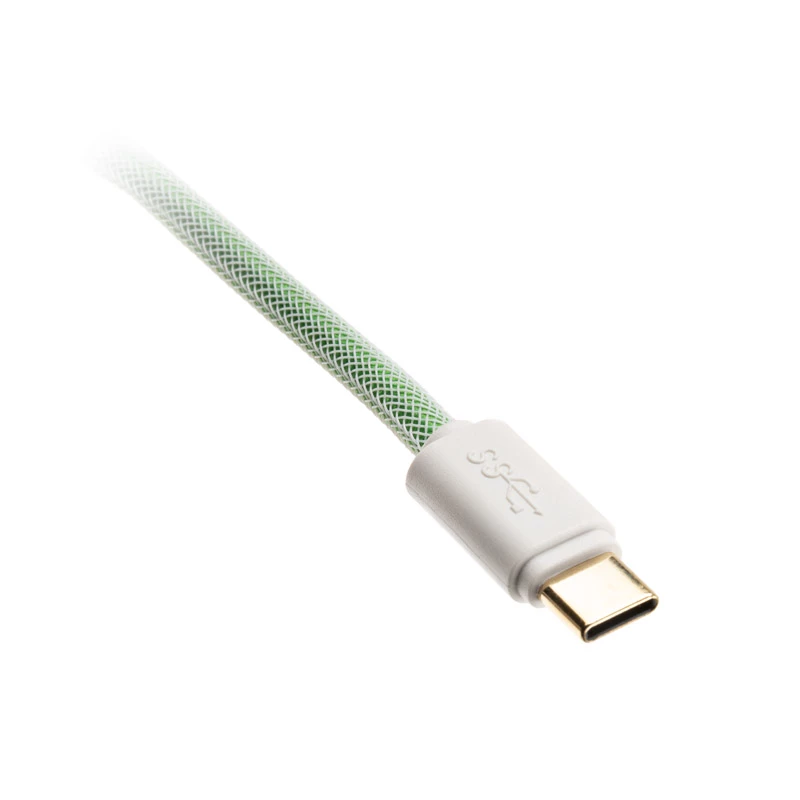 Cabo USB Ducky Premicord 1,8 m USB A USB C azul verde