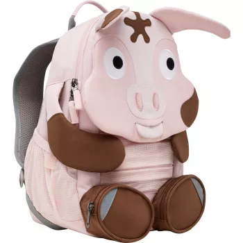 Mochila Affenzahn Big Friend Tonie Pig rosa/castanho — mochila para criança, tamanho pequeno