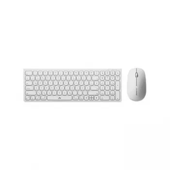Teclado Alogic Echelon Compact USB-C BT alemão + rato branco - Teclado - USB Type-C - Teclado - USB Type-C