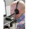Headset Koss CS200i com fios arco de cabeça escritório/call center preto