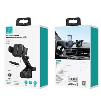 Suporte para painel de automóvel e para-brisas USAMS ZJ072 ZJ072ZJ01 preto – suporte universal para dispositivos