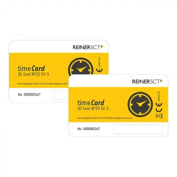 Cartão inteligente ReinerSCT timeCard Premium 25 DES — smartcard segura para registo de tempo e acesso