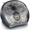 Rádio portátil com leitor de CD Lenco SCD-24TR — FM, saída de 4W, LCD, antena telescópica, alimentação por rede/pilhas, 6 pilhas C