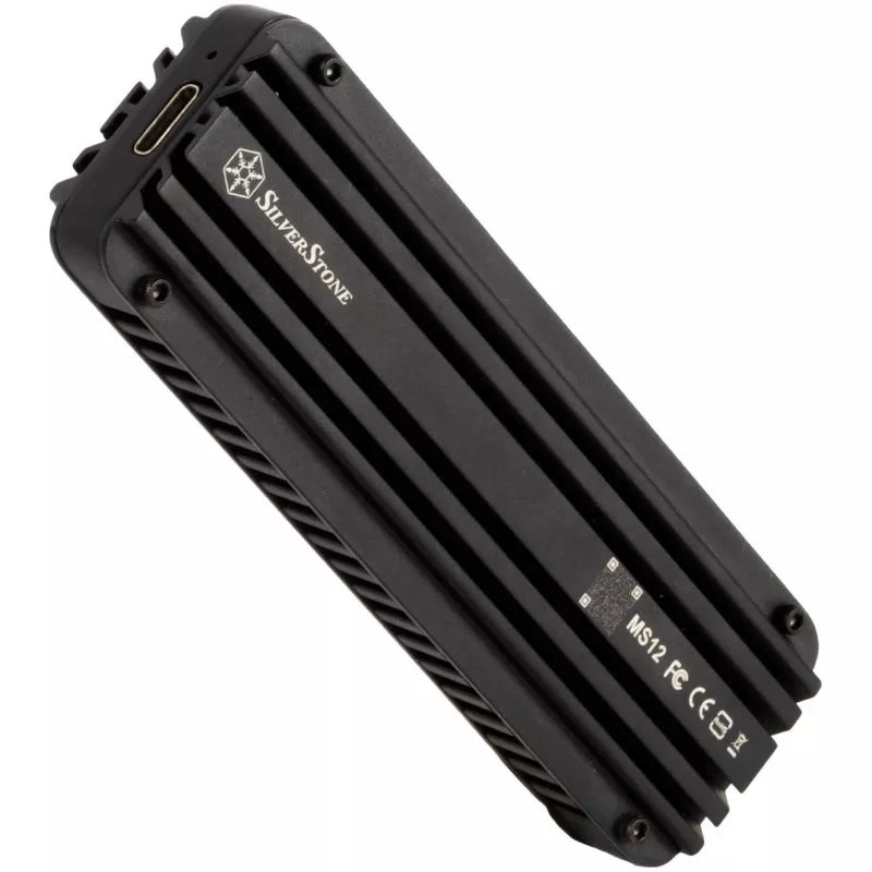 Caixa para SSD Silverstone MS12 preta M.2