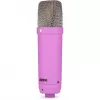 NT1 Signature + cabo XLR + braço de estúdio de secretária, microfone lilás, bundle