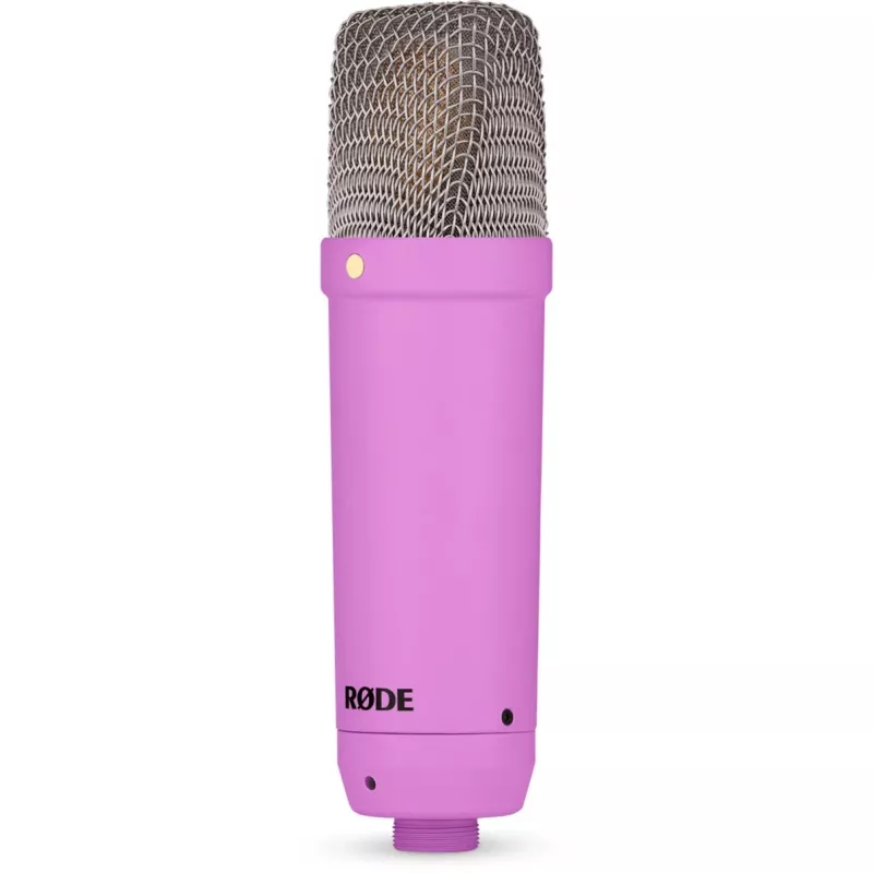NT1 Signature + cabo XLR + braço de estúdio de secretária, microfone lilás, bundle