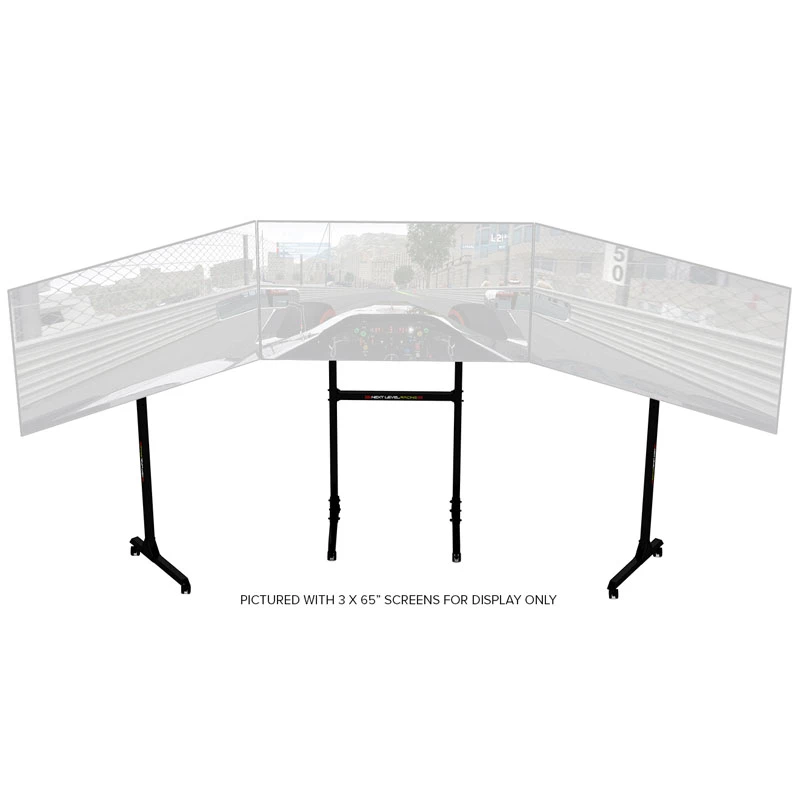 Suporte de monitor de chão Next Level Racing NLR-A010 para 3 ecrãs 32–65 polegadas até 70 kg