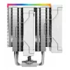 Arrefecedor de ar DeepCool AK620 Digital SE White — duas ventoinhas de 120 mm, 6 heatpipes, PWM, suporte LGA-1700, ecrã integrado