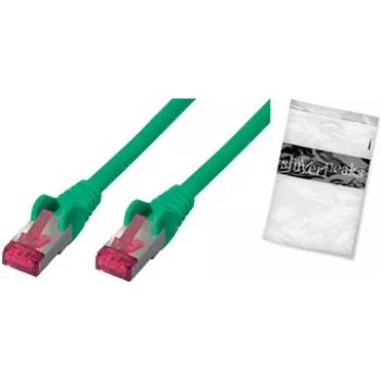 Cabo de rede ShiverPeaks BS75711-AG verde 1 m Cat6a S/FTP