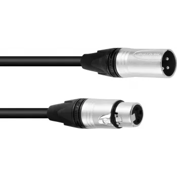 Cabo de coluna XLR PSSO 2x2,5 mm 10 m preto