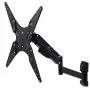 Suporte de TV com mola a gás MACLEAN MC-784 para televisores de 32–55 polegadas, inclinação e altura ajustáveis, carga máx. 21 kg, montagem na parede, preto