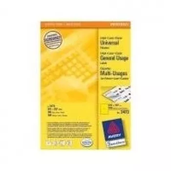 Etiqueta de impressora autocolante AVERY 3473 Amarelo 210 x 297 mm