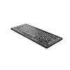 Teclado Logickeyboard Universal Bluetooth LKB-LPWB-BTPC-DE QWERTZ alemão preto