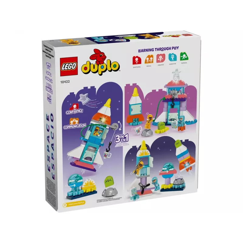 LEGO DUPLO 3em1 Space Shuttle Adventure Foguetão Brinquedo 10422