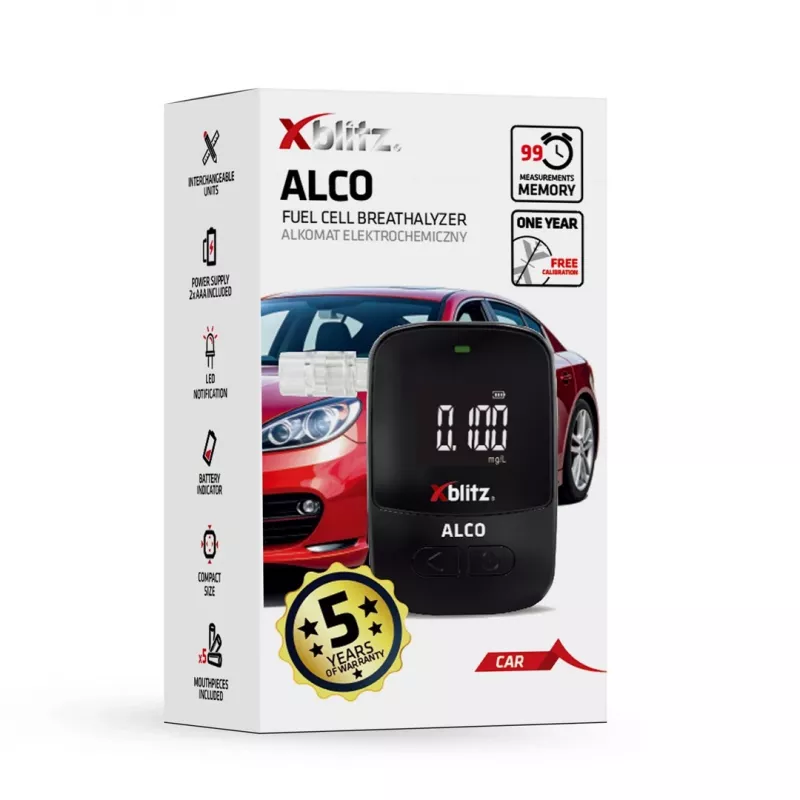 Xblitz ALCO alcoolímetro eletroquímico