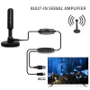 Antena de TV QOLTEC DVB-T2 28 dBi com amplificador de sinal, receção interior/exterior