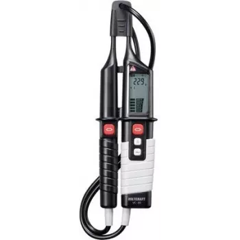 VC 65 Testador de tensão bipolar CAT III 1000V, CAT IV 600V, acústico, LCD, LED (VC 65)