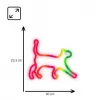 Luz de néon LED MANTA SNL60RGB fita RGB com mudança de cor, iluminação decorativa flexível