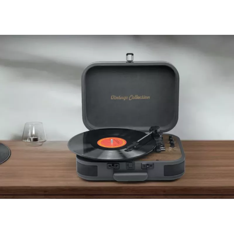 Gira-discos Muse Sistema estéreo com Bluetooth Out | MT-207 DGB | 2x5 W | Bluetooth | Preto/Castanho