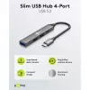Hub USB Goobay Slim 4 portas, USB-C™ para USB-C™/USB-A, USB 3.2 (74459)