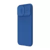 Capa de proteção Nillkin CamShield Pro para iPhone 16 Pro Max, azul, tampa deslizante para câmara