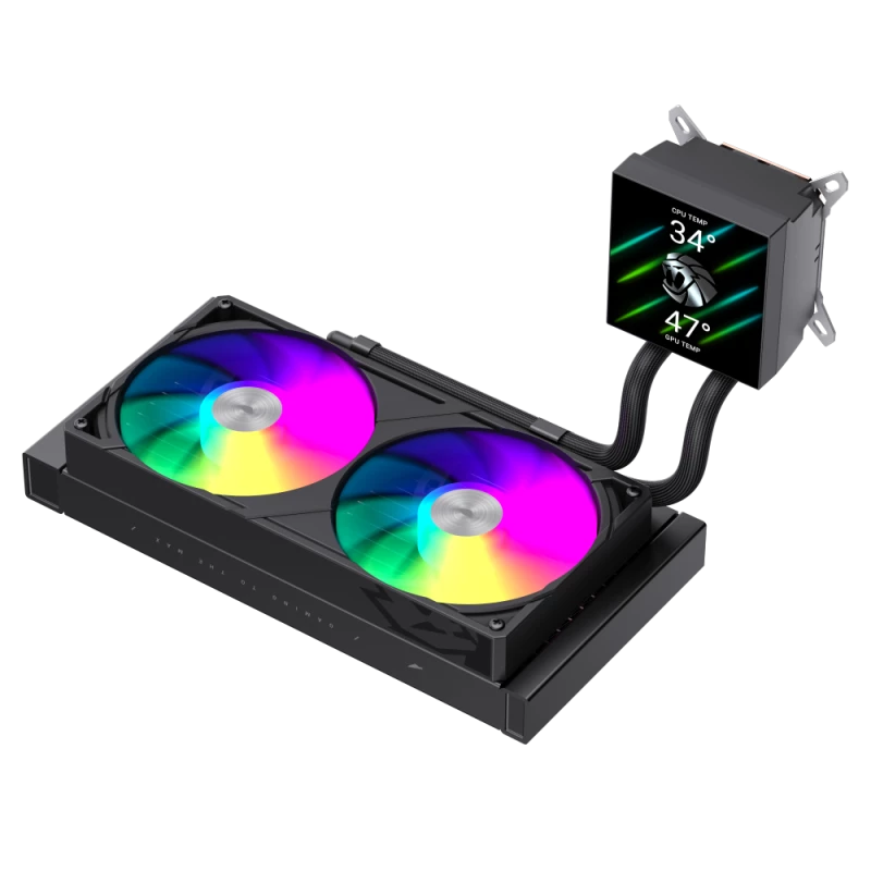 Refrigeração líquida para CPU Gamemax | GLACIER 240 LCD BK | Intel, AMD
