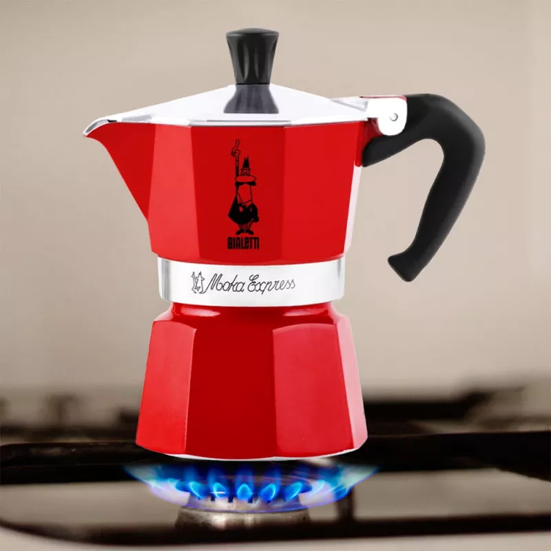 Cafeteira Moka Bialetti Moka Express vermelho