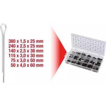 Conjunto de contrapinos ks tools 1000 unid. 970.0330 — Sortido com 1000 contrapinos