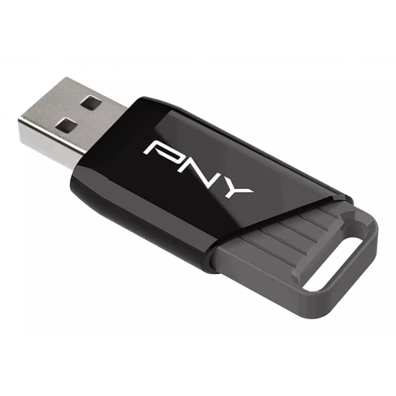 PNY Attaché X, 64 GB, USB Type-A, 3.2 Gen 1 (3.1 Gen 1), 130 MB/s, Dia, preto