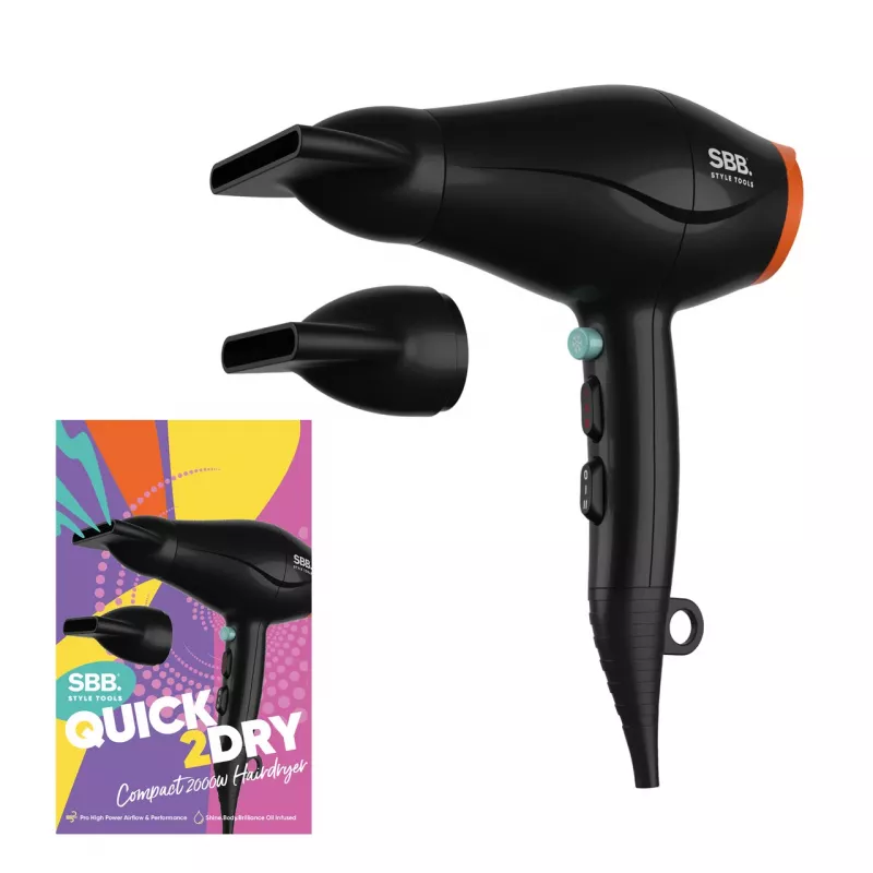 SBB SBDR-4000-EU secador de cabelo compacto, 2000 W