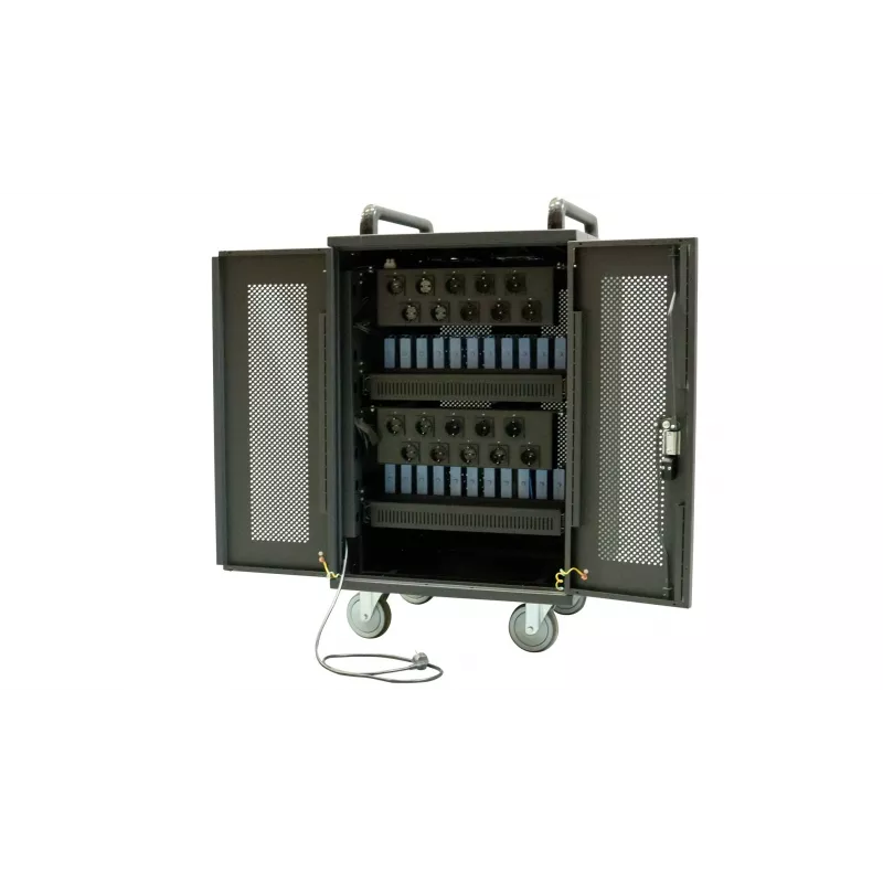 Armário de gestão de dispositivos portátil Avtek Charging Cart 20 preto