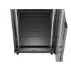 Armário rack 19 polegadas LANBERG 22HE 600x1000 mm, preto, portas de vidro à frente e atrás