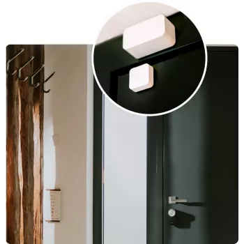 Sensor de porta Nuki sem fios branco Bluetooth