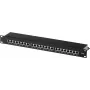 Patch panel helos 146868 — montagem em rack RJ-45 24 portas