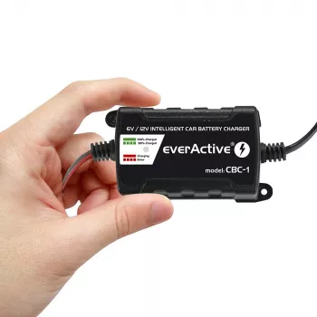 Carregador de bateria de automóvel everActive CBC1 6V/12V