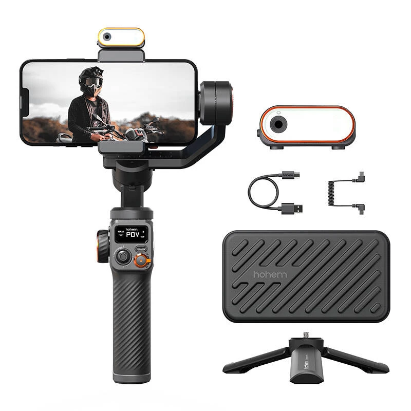 Estabilizador de câmara para smartphone Hohem iSteady M6 Kit preto 2600 mAh