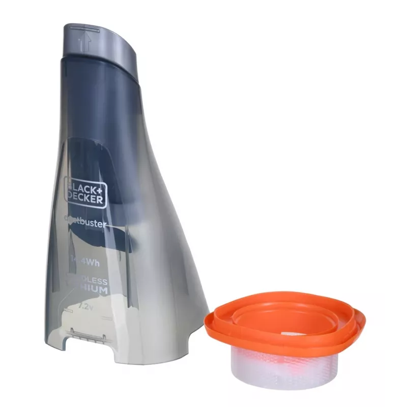 Aspirador de mão Black & Decker NVC220WBC-QW — sem saco, 0,385 L, 7,2 V Li‑Ion, 12 min de autonomia, 15,5 AW de potência de aspiração