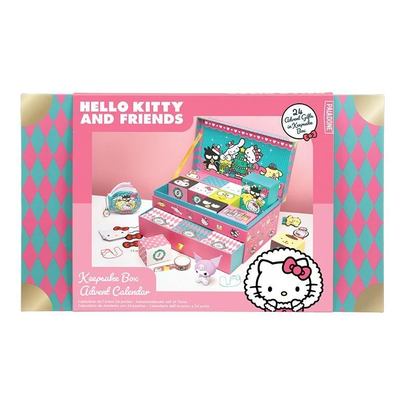 Calendário de advento caixa de arrumação Paladone Hello Kitty modelo PP15340HKF