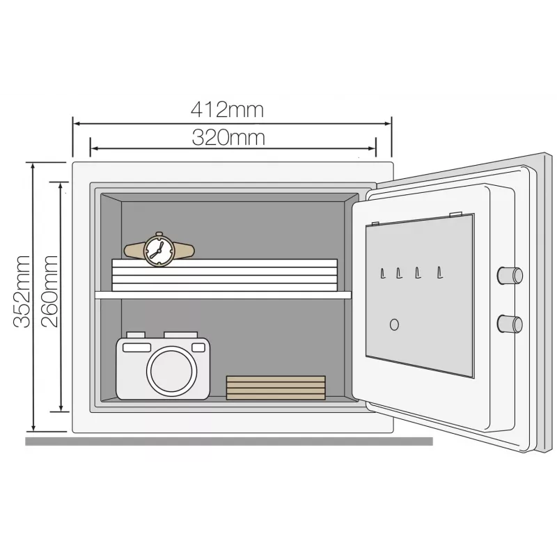 Cofre à prova de fogo YFM Home L
