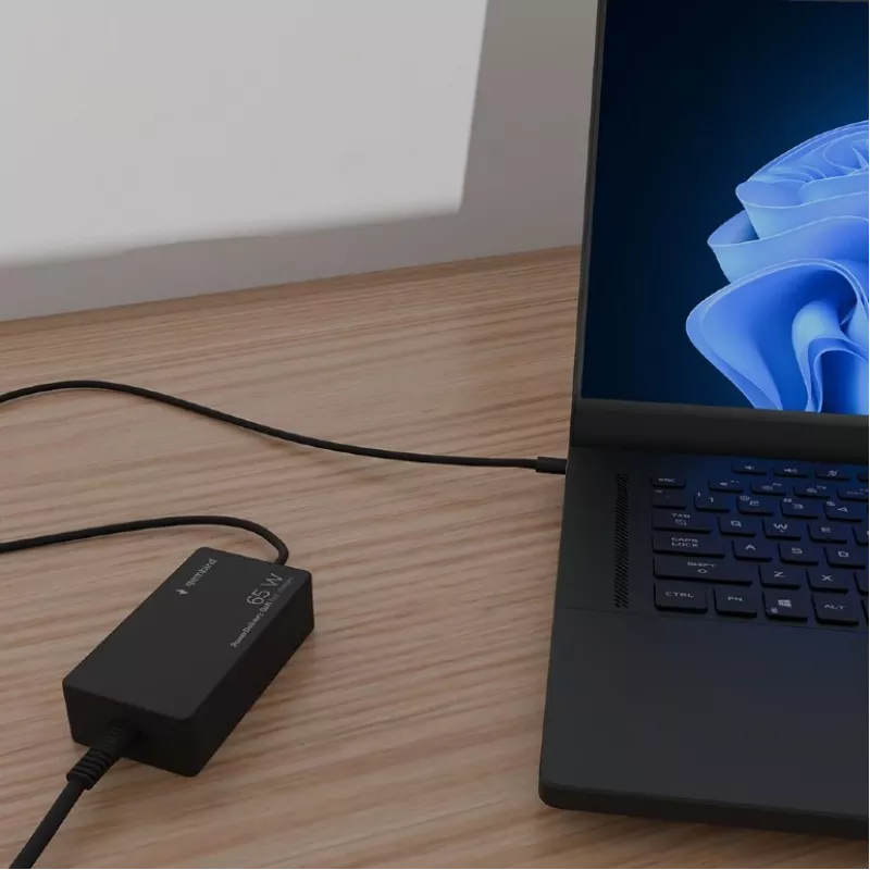 Cablexpert NPA-AC-PDQC65-01 Carregador rápido GaN USB Type-C 65 W PowerDelivery, preto | Cablexpert