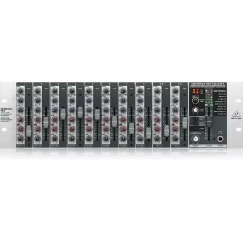 Misturadora de áudio Behringer RX1202FX V2 12 canais cinzento