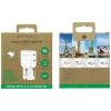 Carregador de viagem World 65W USB-C + USB-A branco