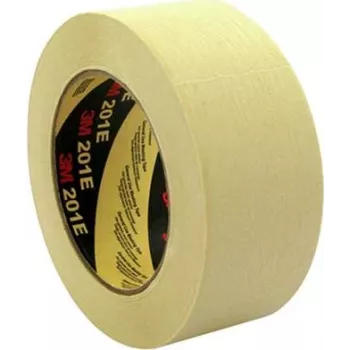 Fita crepe de mascarar 3M 201E 50 m x 72 mm, sensível à pressão, suporte de papel
