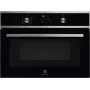 Forno de encastrar Electrolux EVL6E49X, compacto 45 cm, metal, preto, CombiQui