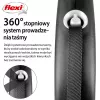 Treia Flexi Black Design L 5 m com mecanismo retrátil para cão