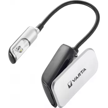 Varta 16618 - Lanterna de bolso com clipe - preto - prateado - plástico - LED - 1 lâmpada - 9 lm